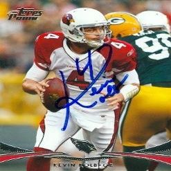 Sports Memorabilia Kevin Kolb Autographed Football Card (Arizona Cardinals) 2012 Topps Prime No.26