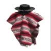 Sharpshooter Clint Eastwood Western Black Cowboy Hat & Red Poncho Set (Small Black Hat & Red Poncho, Small Black Hat & Red Poncho) view 4