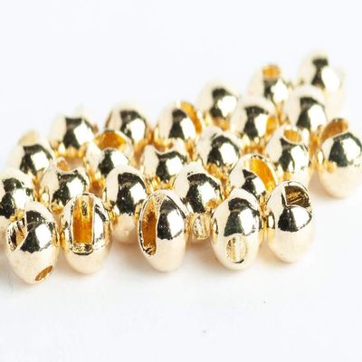 Blue Wing Olive Slotted Tungsten Beads for Fly Tying- 100 Pack (Gold, 3.2 mm (1/8"))