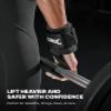 DMoose Fitness Weight Lifting Hooks (Pair) for Deadlifts, Pull Ups, Rows & Shrugs - Anti-Rip Nylon Strap Hand Grips with Thick Wrist Padding - Heavy Duty Wrist Straps for Weightlifting & Gym Workouts view 2
