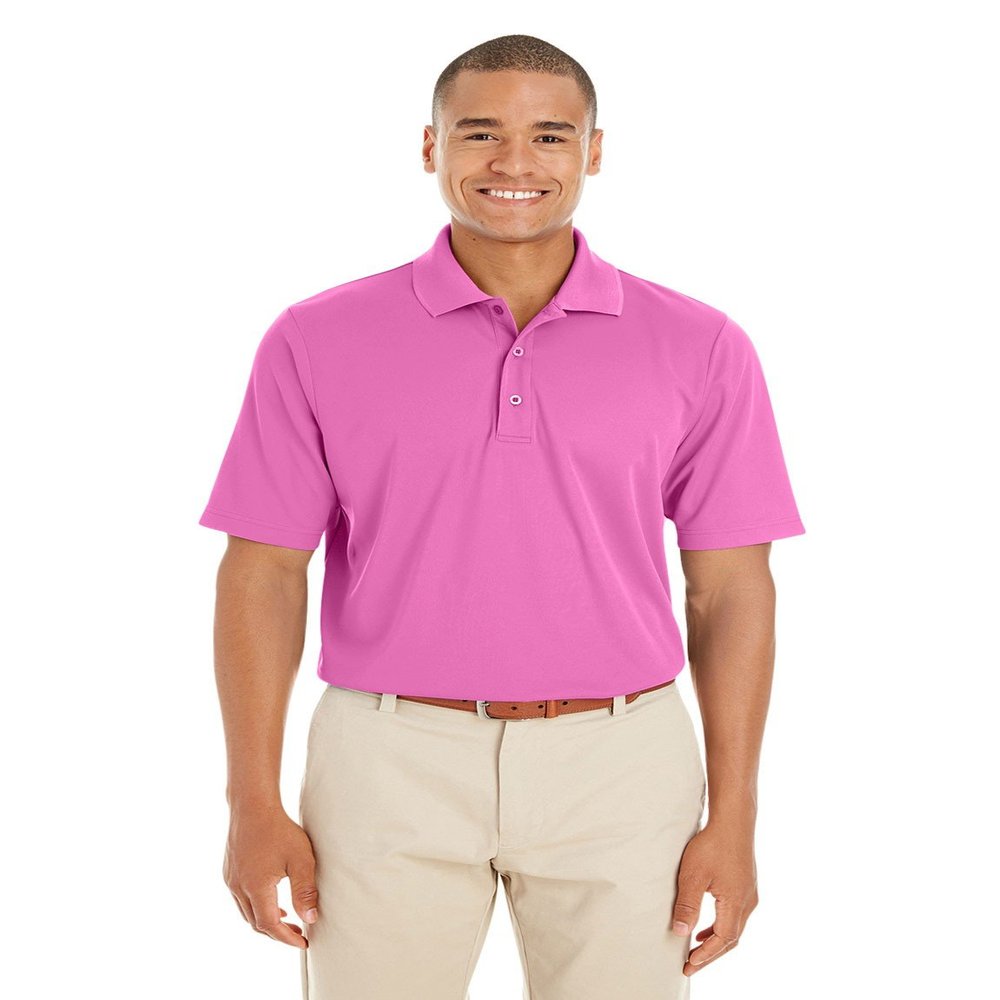 Ash City - Core 365 Men's Origin Performance Piqu Polo S CHARITY PINK