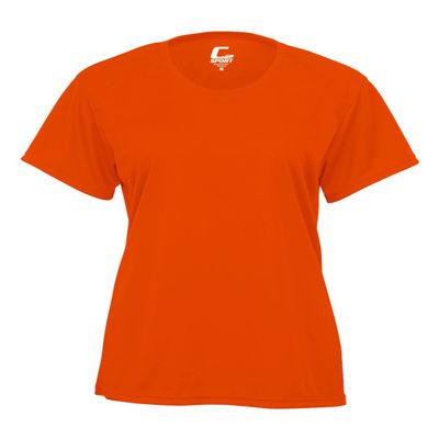 Badger Sport C2 Orange Ladies Medium Short Sleeve Wicking Tee