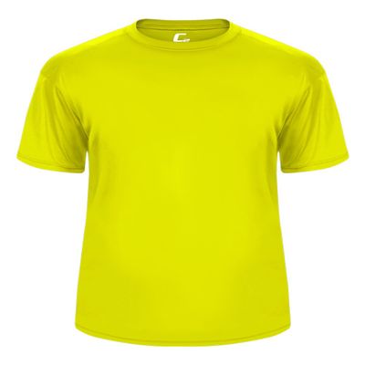Badger Sport C2 Bright Yellow Youth Small Short Sleeve Wicking Tee