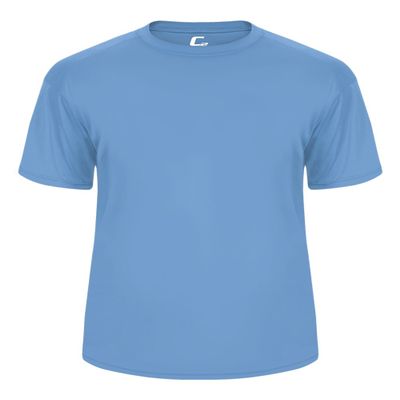 Badger Sport C2 Columbia Light Blue Youth XL Short Sleeve Wicking Tee