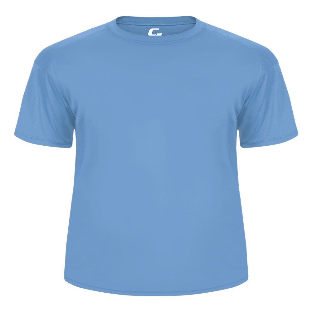 Badger Sport C2 Columbia Light Blue Youth XL Short Sleeve Wicking Tee