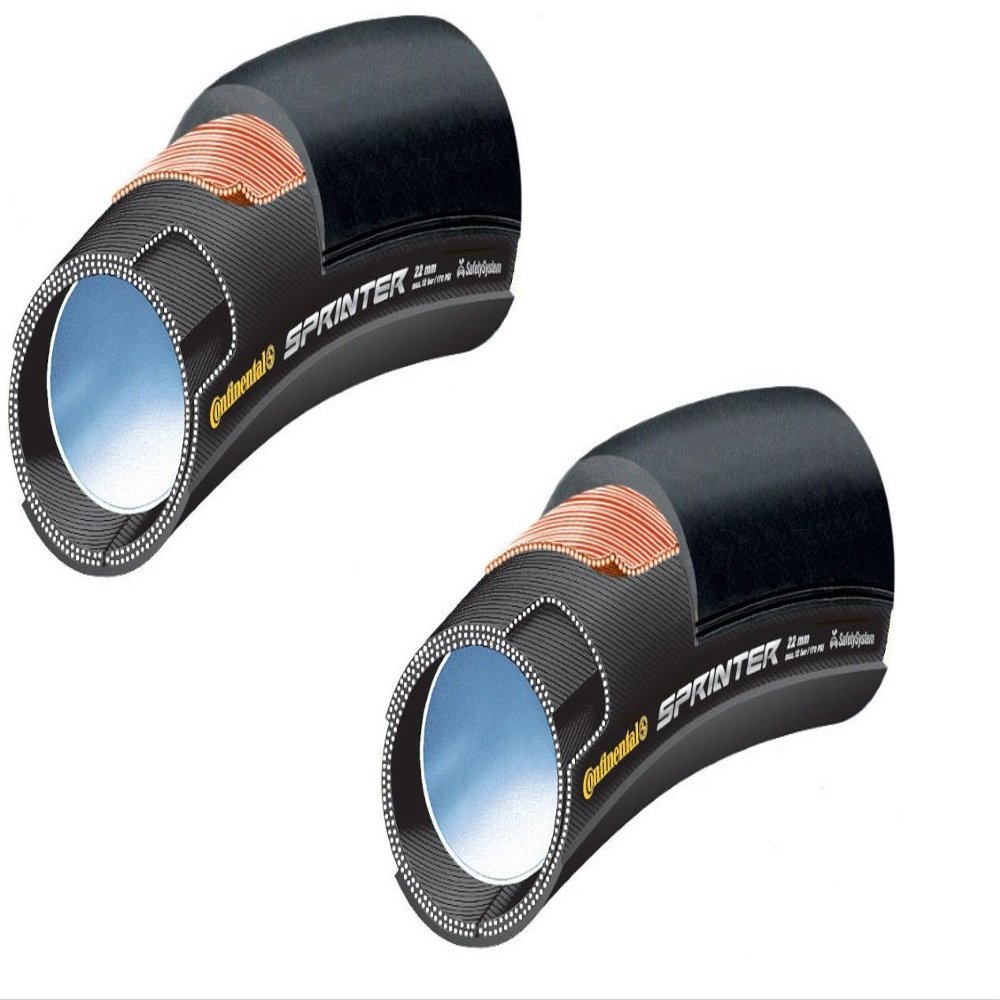 Set of 2 Continental SPRINTER Sprinter Tubular Tires (1.1 x 0.9 inches (28 x 22 mm) [Parallel Import]
