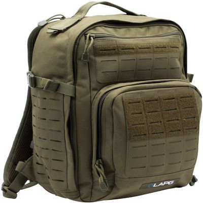 LAPG Atlas 12 Hour Tactical Backpack for Men & Women, Survival Gear Bag, Large Hiking Camping Bug Out Backpack, OD Green