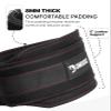 DMoose Fitness Dip Belt For Weightlifting - Weighted Pull Up and Squat Belt with Chain for Intense Workouts - Heavy Duty Stainless Steel Chain & Coated D-Ring - Weight Dipping Belt for Dips - Black view 3