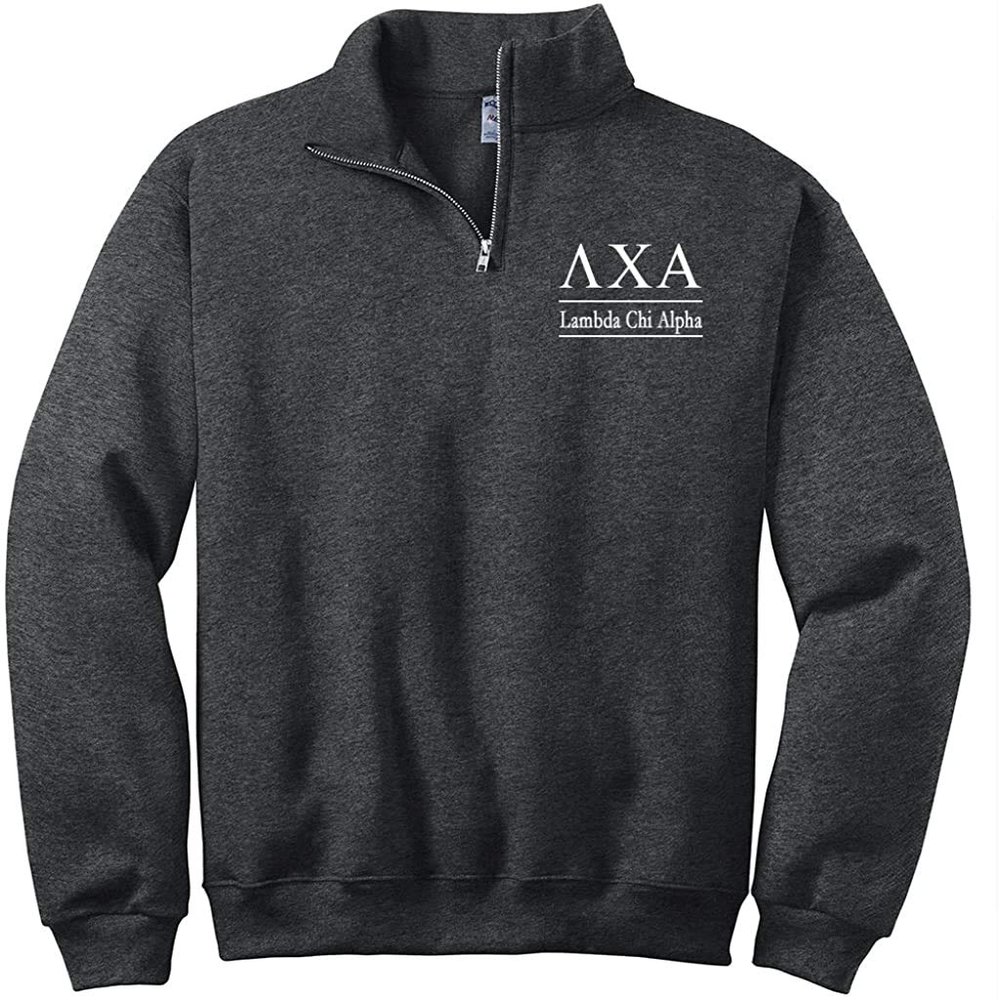 Lambda Chi Alpha Quarter Zip Pullover Sweatshirt (S)