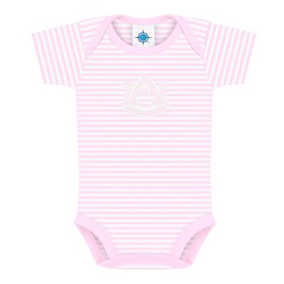 Creative Knitwear Auburn University Tigers Striped Baby Bodysuit