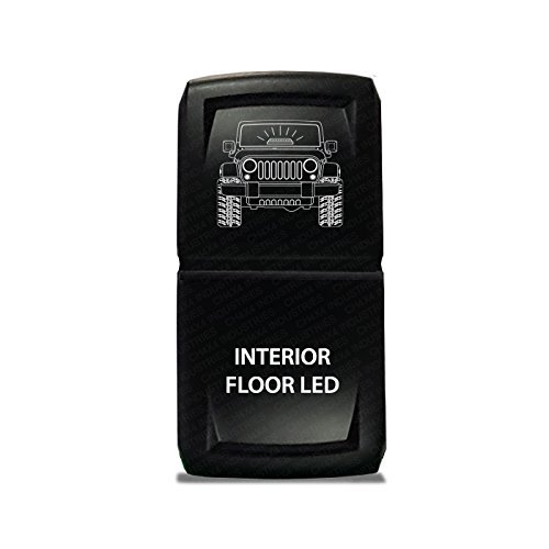 CH4X4 Rocker Switch V2 Interior Flood Led Symbol - Amber Led