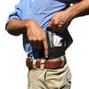 AlphaHolster Belly Band Hand Gun Holster - Abdomen Holster - Cross Draw w/Magazine Holder Pocket (Black, Large) view 3