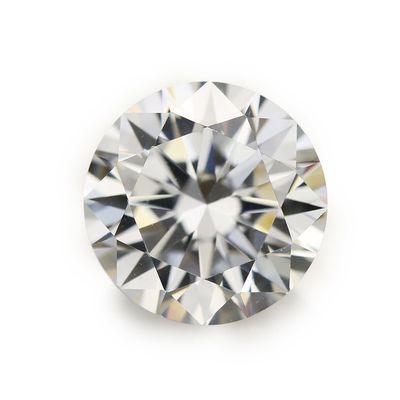 100PCS 9.0mm 5A Round Machine Cut White Cubic Zirconia Stone Loose CZ Stones (9.0mm 100pcs)