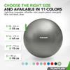 Tunturi Unisex's Yoga Gym Ball, Silver, 55 cm view 4