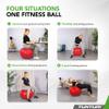 Tunturi Unisex's Yoga Gym Ball, Red, 90 cm view 4