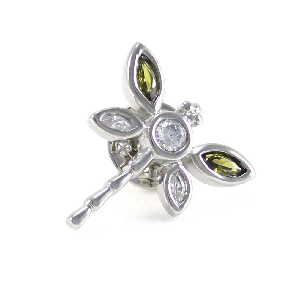 MENDEPOT Silver Tone Novelty Animal Theme Lapel Pin Sea Animal Suit Pin (Dragonfly)