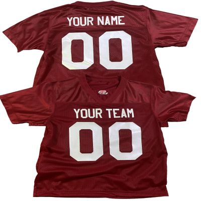 Custom Football Jersey for Men You Design Online in Adult X-Large in Maroon