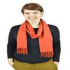 Belle Donne Pashmina Scarves Bright Peach  Stylish orange scarf for women, Pashmina wraps for women, great winter gift for her view 2