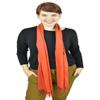 Belle Donne Pashmina Scarves Bright Peach  Stylish orange scarf for women, Pashmina wraps for women, great winter gift for her view 3