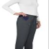 KOI Lite Peace Women's 6-Pocket Stretch Scrub Pants Charcoal Large Tall view 3