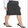 Urban CoCo Women's Elastic Waist Stretch Bodycon Midi Pencil Skirt (S, Heather Grey) view 1