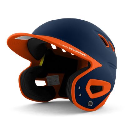 Boombah DEFCON Batting Helmet Navy/Orange - Size Junior 6 1/4" - 7"