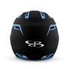 Boombah DEFCON Batting Helmet Sleek Profile Black/Columbia Blue - Size Junior 6 1/4" - 7" view 4
