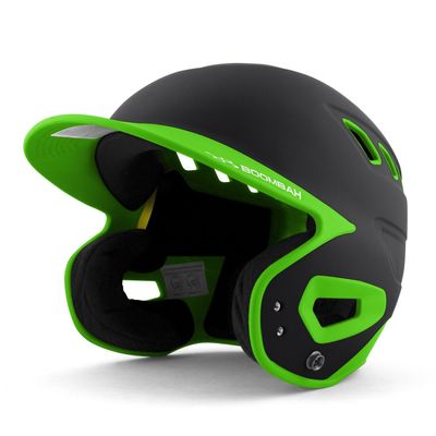 Boombah DEFCON Batting Helmet Black/Lime Green - Size Senior 7" - 7 3/4"