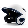 Boombah DEFCON Batting Helmet White/Navy - Size Junior 6 1/4" - 7" view 1