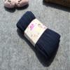 Monvecle Girls' Thick Cotton Stockings Socks Stretch Cable Knit Footed Tights Navy 8-10 view 4