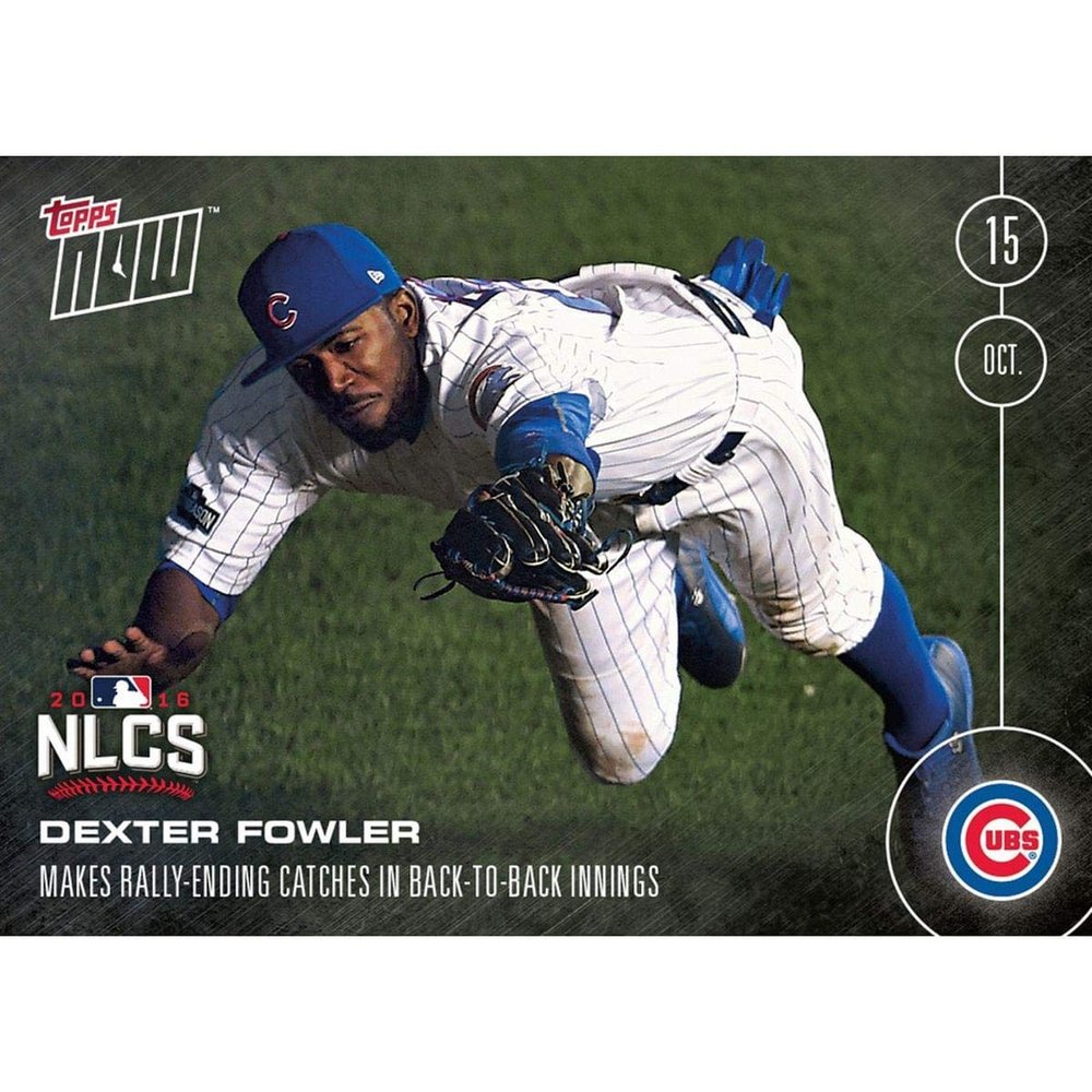 MLB Chicago Cubs Dexter Fowler #588 Topps Now Trading Card