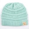 C.C Hatsandscarf CC Exclusives Solid Ribbed Children Beanie (YJ-847-KIDS) (Mint) view 3
