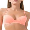 Smart & Sexy Women's Swim Secret Convertible Push-up Bikini Top, Peach Luster, 34D view 1