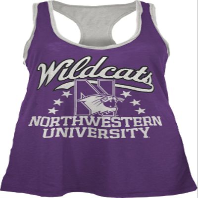 NCAA Northwestern Wildcats Nelly Tank, Medium, Purple