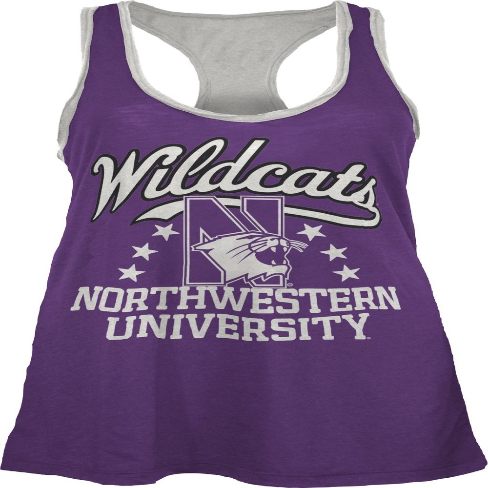 NCAA Northwestern Wildcats Nelly Tank, Medium, Purple