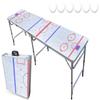 PARTYPONG 8-Foot Beer Pong Table - Hockey Rink Graphic view 1