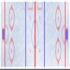 PARTYPONG 8-Foot Beer Pong Table - Hockey Rink Graphic view 3