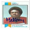 Sports Memorabilia Mel Gray Autographed Football Card (St Louis Cardinals) 1973 Topps No.297 view 1