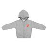 Creative Knitwear College Baby NCAA Officially Licensed Snap Hooded Jacket - Clemson Tigers Logo - Oxford - 3-6 Months view 1