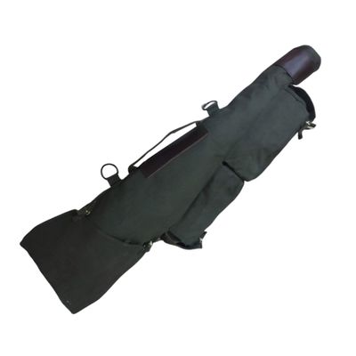 warreplica WWII German MP44 Carry Case - StG 44 Sturmgewehr Canvas & Leather Transport Bag, MP43 SMG Storage Sleeve, Authentic Reproduction Canvas with Leather, World War 2 Military Collectible