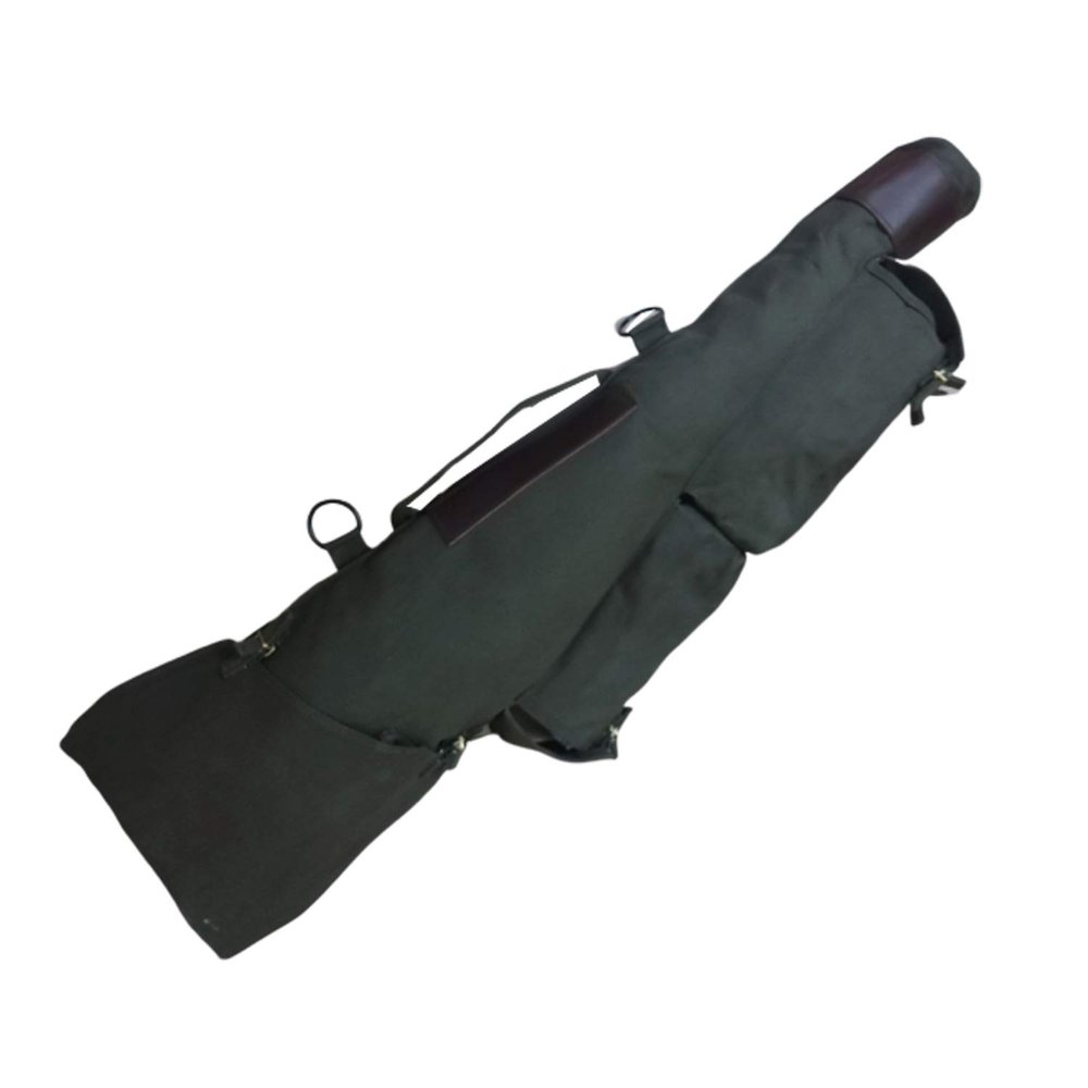 warreplica WWII German MP44 Carry Case - StG 44 Sturmgewehr Canvas & Leather Transport Bag, MP43 SMG Storage Sleeve, Authentic Reproduction Canvas with Leather, World War 2 Military Collectible