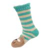 BambooMN Extra Thick Fuzzy Thermal Cabin Fleece-lined Knitted Non-skid Crew Sock, Beaver - 1 Pair view 2