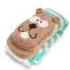 BambooMN Extra Thick Fuzzy Thermal Cabin Fleece-lined Knitted Non-skid Crew Sock, Beaver - 1 Pair view 3