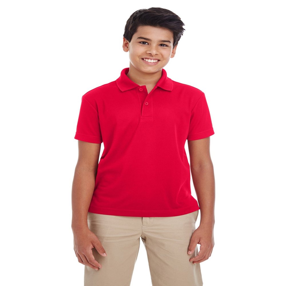 Ash City C3 Youth ORGN PERF Pique Polo