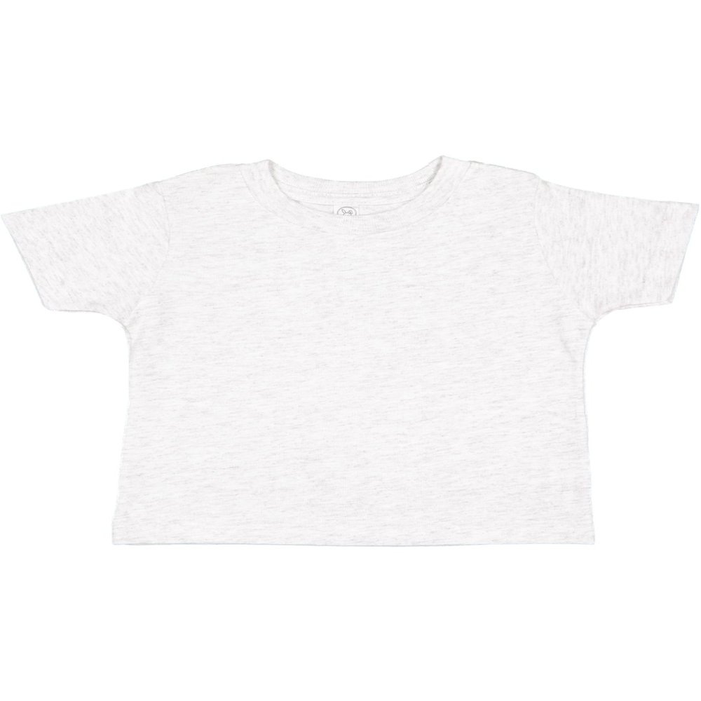 RABBIT SKINS Soft Cotton Toddler T-Shirt Boys Girls | Little Kids Tee| Blank Child Tshirt, Ash, 5/6