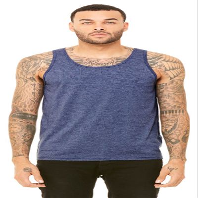 Bella + Canvas Unisex Jersey Tank,HEATHER NAVY,XL