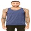 Bella + Canvas Unisex Jersey Tank,HEATHER NAVY,XL view 1