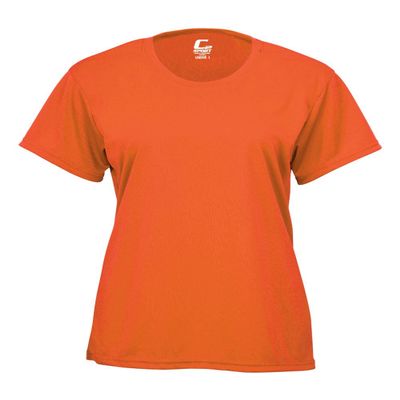 Badger Sport C2 Bright Orange Ladies XS Short Sleeve Wicking Tee