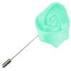 Flairs New York Gentleman's Essentials Premium Handmade Artisan Flowers Lapel Pins (Pack of 1 Pin, Mint Green Rose Bud) view 1