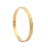 18K Gold Plated Texture Ethiopian Bangle Bracelet Africa Arab Dubai Gold Bangle Bracelet (N) view 1